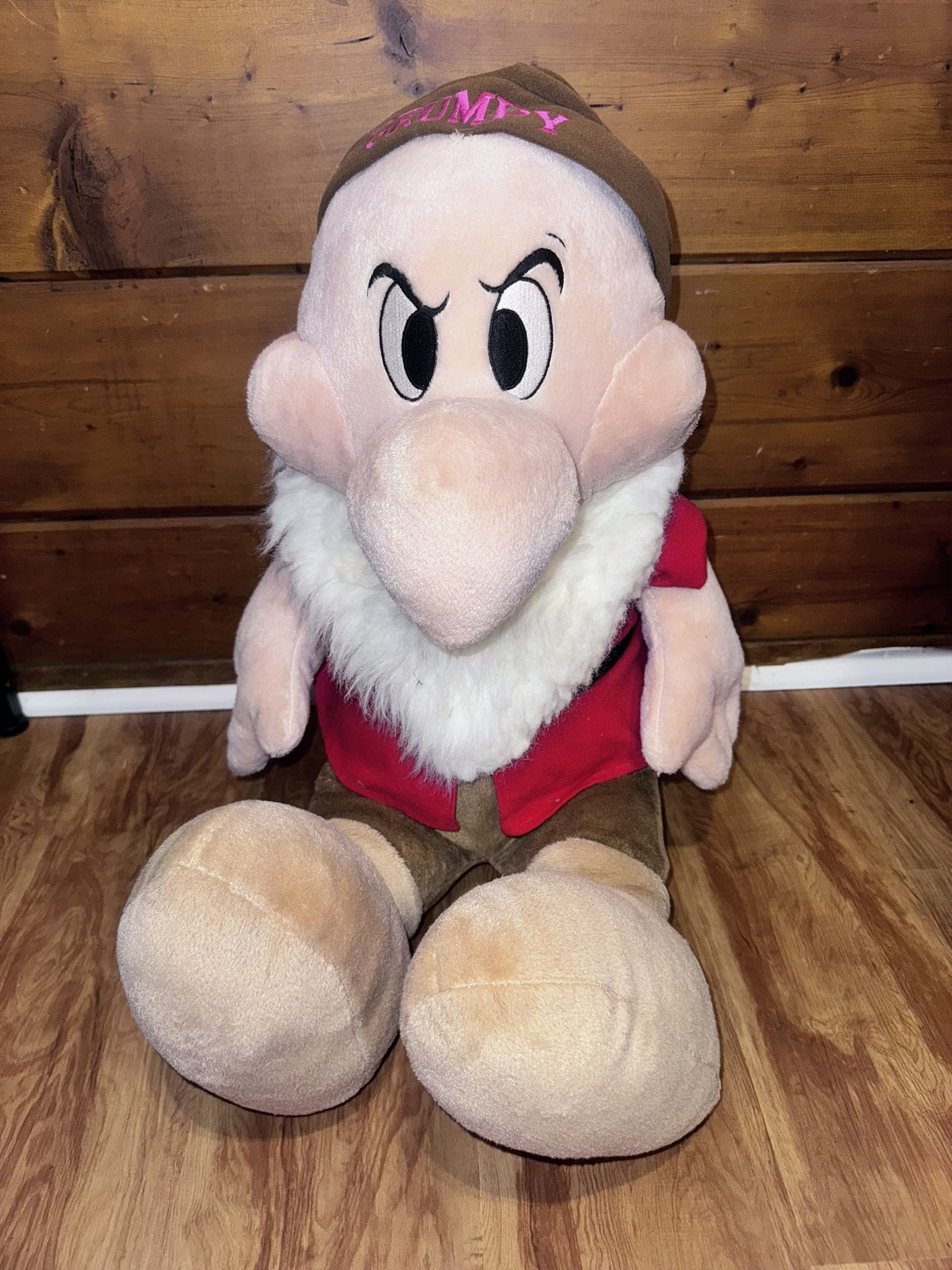 30” Inch Jumbo Large Disney GRUMPY Plush Stuffed Animal Giant SNOW WHITE Seven D