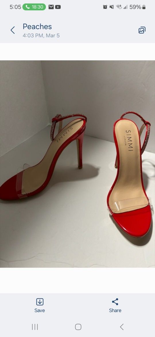 Beautiful New Size 5 Red Heels