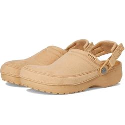 Crocs Classic Crafted Vegan Suede Clog Cashew Color Unisex M3/W5 NWT