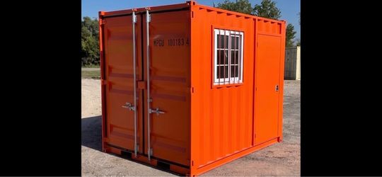10 foot office style Shipping  Container delivered