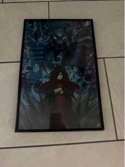 Naruto Shippuden 3D Lenticular Poster Framed Madara Uchiha Susanoo Anime 11x17