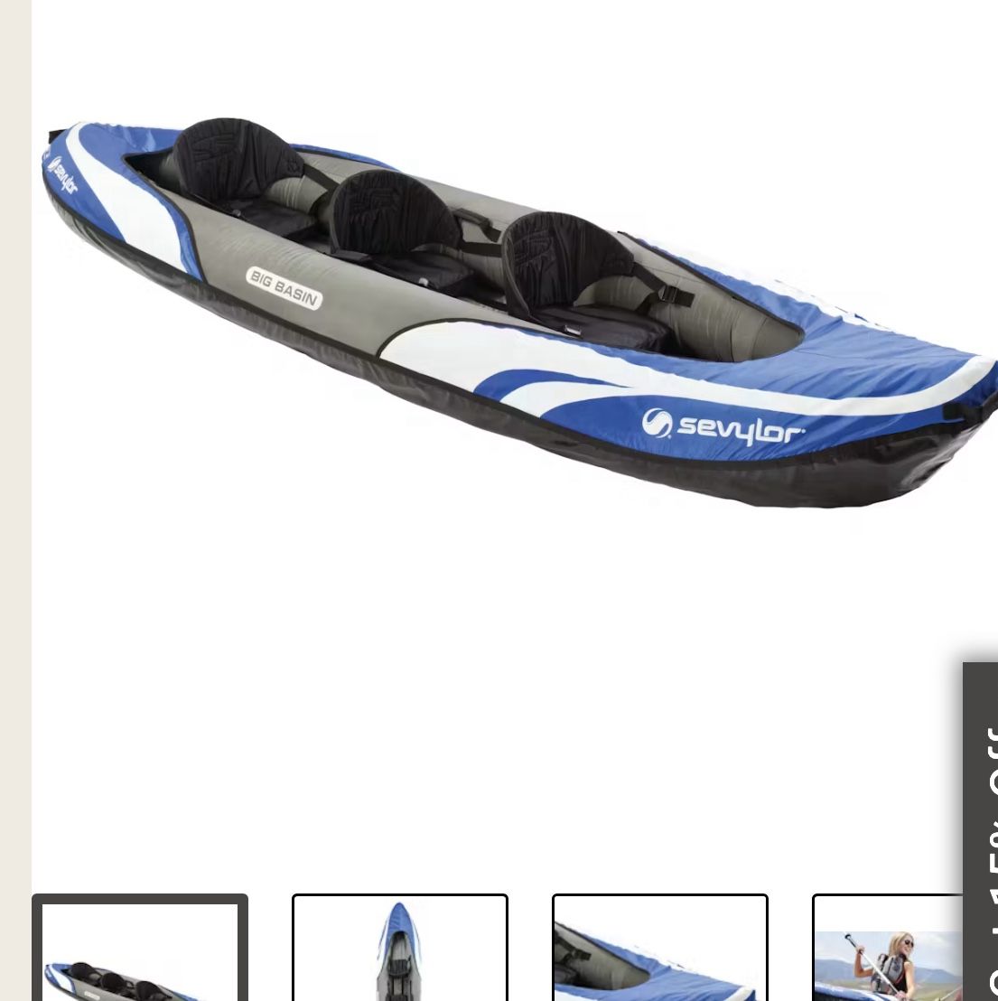 SALE Sevylor Big Basin 3-Person Kayak