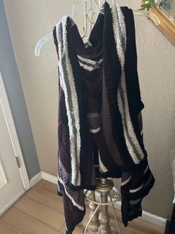 Sweater cardigan sleeveless