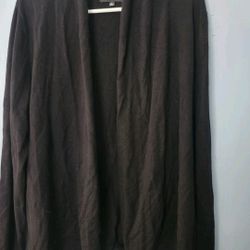 Premise Large Black Cardigan Sweater 