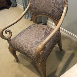 Dining Chairs - Casa Bique light wood 6 Side & 2 Arm