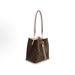 LOUIS VUITTON NOE Old Flower Coated Canvas Coated Cowhide Bucket Bag Single Shoulder Handbag Women's Brown（s买家21）28