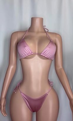 pink sand thong bikini