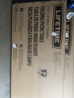 Lifetime Folding Picnic Table 6 Ft