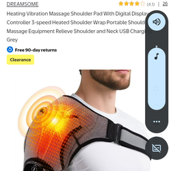 Heating Vibration Massage Shoulder Pad !!!!