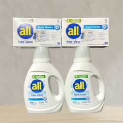 ALL Detergent Liquid & Dryer Sheets Bundle