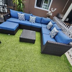 New 11pc Ovios King Large Size Patio Set  /Outdoor Furniture.  No Assembly Required. 