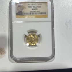 2012 Gold Eagle 1/10 Oz MS70 🔥