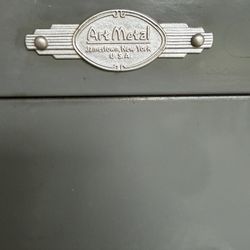 Art Metal Vintage Filing Cabinet
