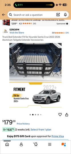 EZREXPM Truck Bed Extender for Hyundai Santa Cruz 2022-2026