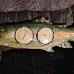 Vintage Fishing Barometer