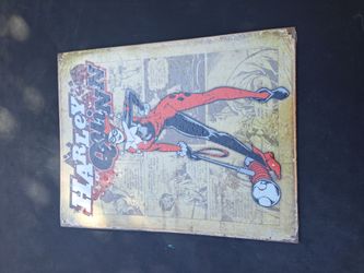 Harley Quinn tin sign