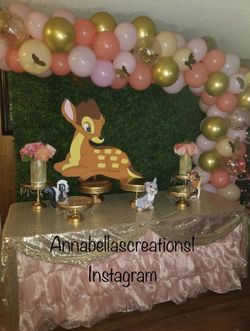 Bambi party decor, Bambi theme , balloons garland, first birthday party, balloons arch