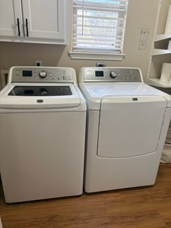 Maytag Bravos XL Washer & Dryer Set – $450