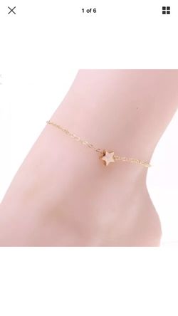 Gold Star Anklet