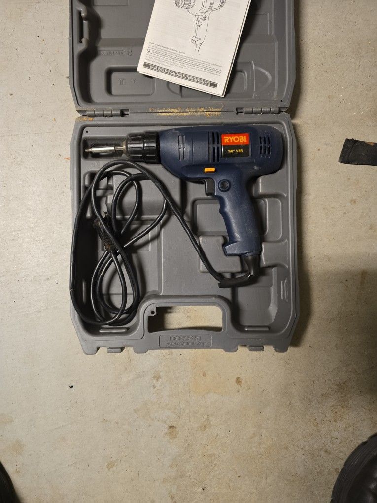 Ryobi 3/8" VSR Corded Drill