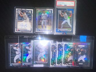 George Lombard Jr 2024 Bowman 1st Auto /150 True Blue / White Speckle/ Image Variation / Yankees  LOT