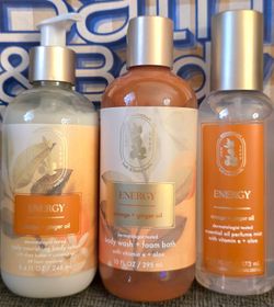 Bath & Body Works 3-ct Aromatherapy Collection ~ Energy: Orange + Ginger Oil