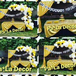 Decoraciones para fiesta y cake smash para sesión de fotos