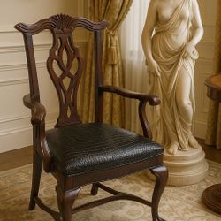 Vintage Chair Aligator Upholstery 