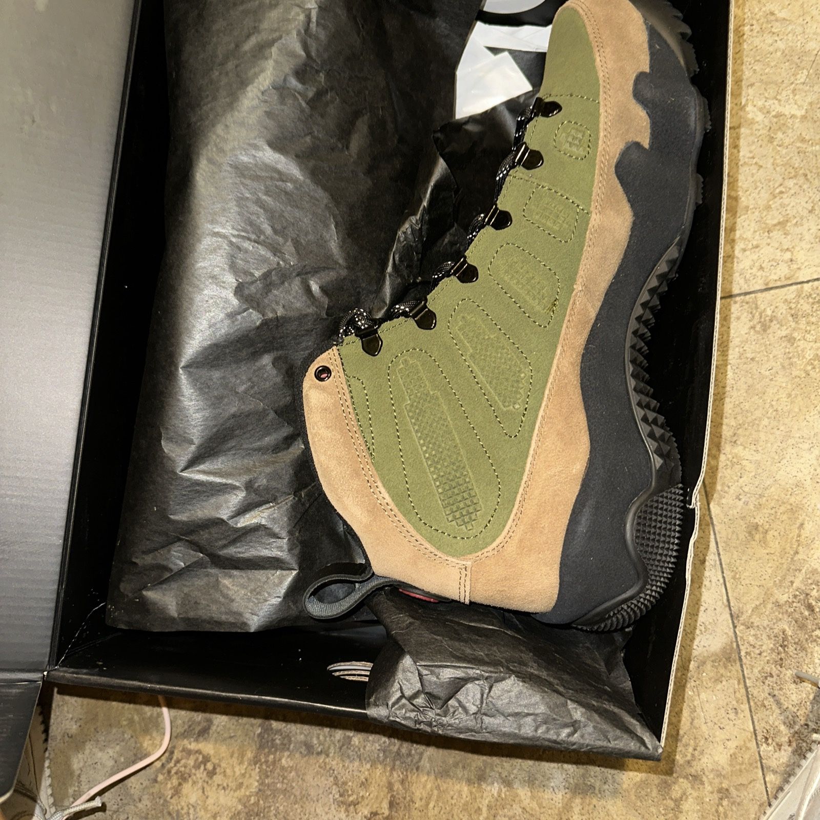 Jordan 9 Retro Boot NRG Military Brown Legion Green | Men's Size 12| AR4491-200