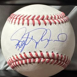 Rafael Palmeiro autographed Baseball From 2024 All Star Game Festivities