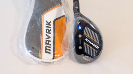 RH BRAND NEW CALLAWAY MAVRIK #4 HYBRID 20* PROJECT X 5.5 CATALYST 65 R. FLEX GRAPHITE SHAFT W/ HEAD COVER
