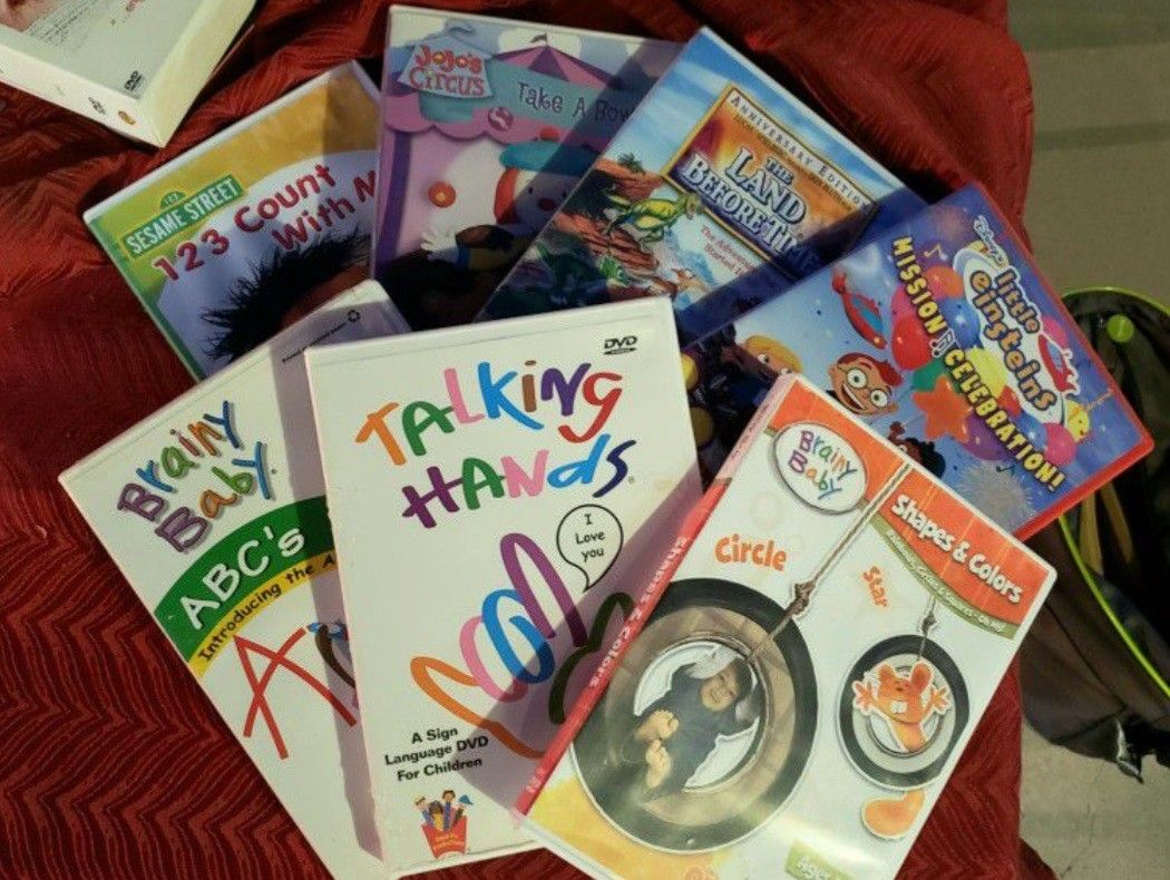 7 Baby/Toddler Learning DVDs