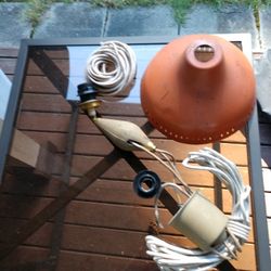 Old Rope Cord Hanging Lamp