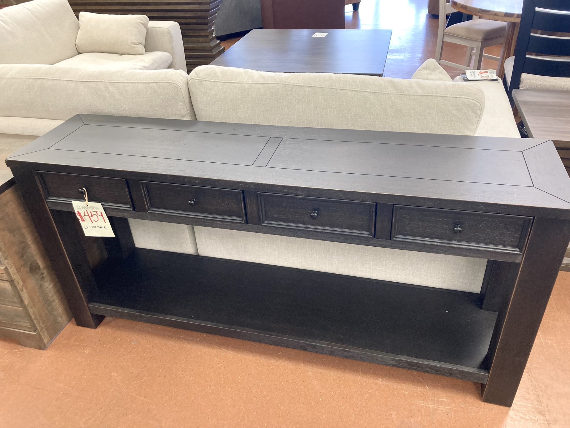 New 64” Black Sofa Table — SPECIAL