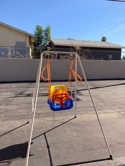 Toddler Baby Swing Set with Stand