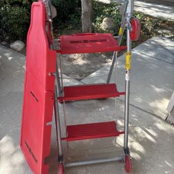 Total Trolley 4-in-1 Convertible Ladder/Dolly/Cart/Hand Truck   Versatile tool: ladder, furniture dolly, cart, and hand truck. Can hold up to 800 lbs.
