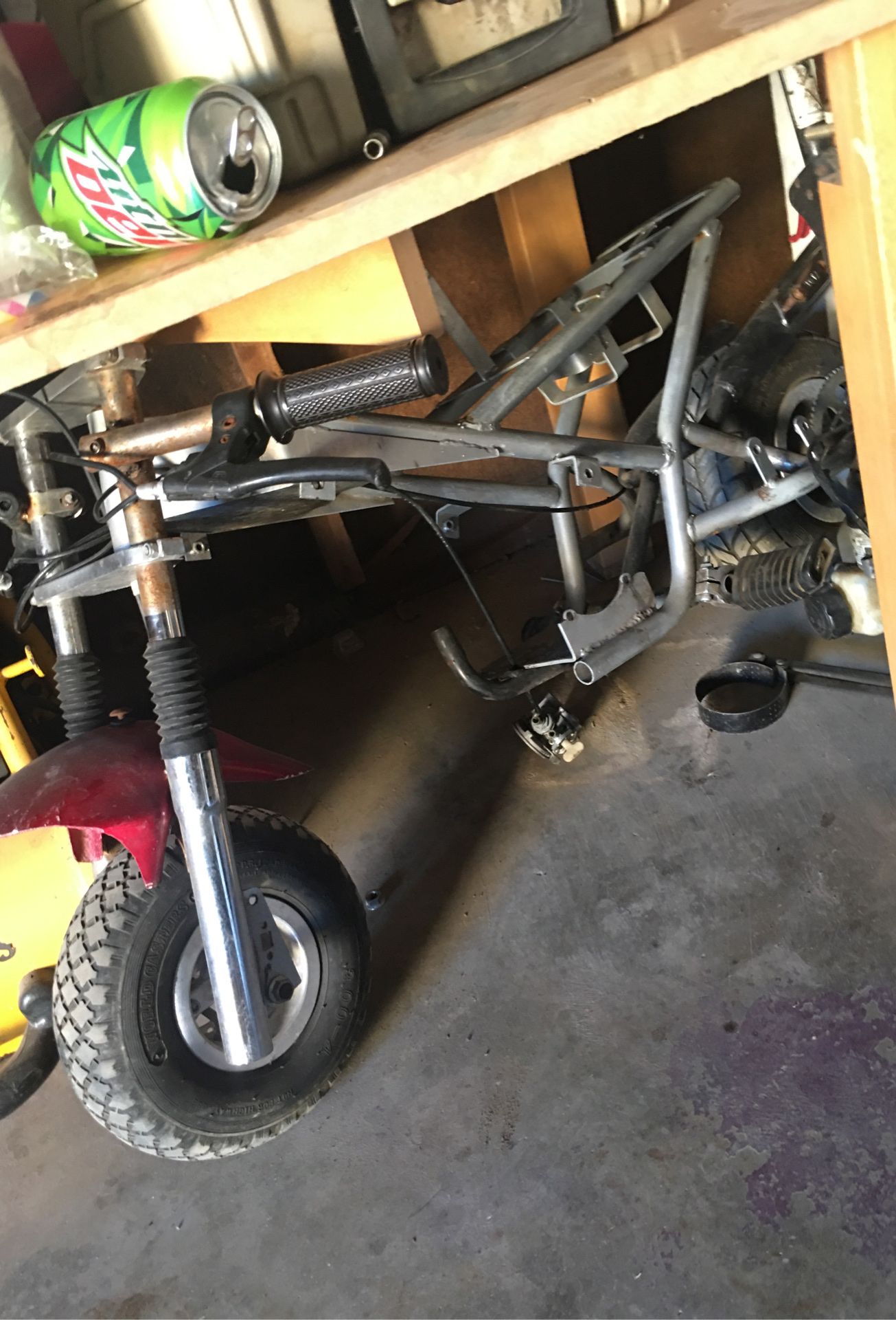 Pocket bike frame