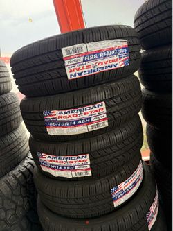 🌀🔱 185 70 R 14 vendo llantas nuevas marca American