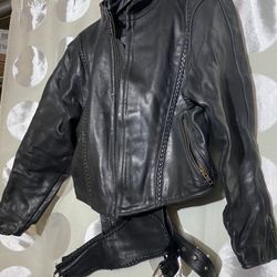Women’s Leather Jacket & Chaps