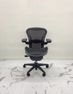 LIKE NEW HERMAN MILLER CLASSIC AERON CHAIRS SIZE B FULLY LOADED WITH LUMBAR SUPPORT! $450 EACH