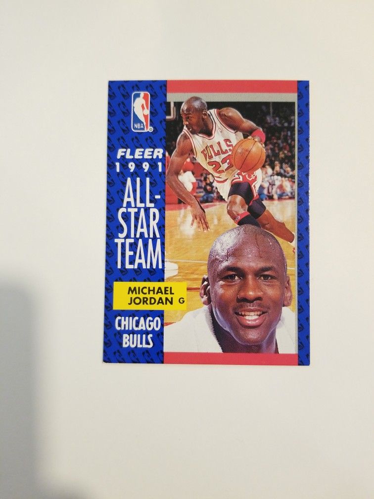 1991 Fleer Michael Jordan ALL STAR Card