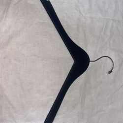 Wood Hangers With Black Felt