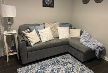 Sofa bed couch with storage  chaise