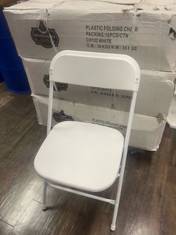 Plastic folding chairs