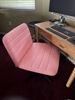 Office chair, crisscross pink brand new