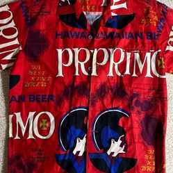 Primo beer hawaiian shirt vintage