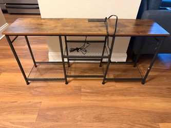 Industrial Wood and Metal TV stand