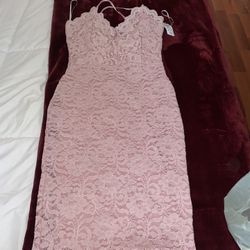 Pink Laced Dress