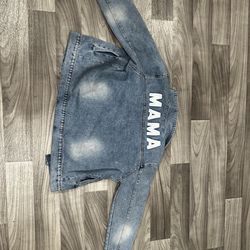 Women’s medium “MAMA” Jean jacket