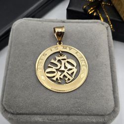 Solid 14kt Gold Love Pendant Dije De Amor Oro Solido 14kt